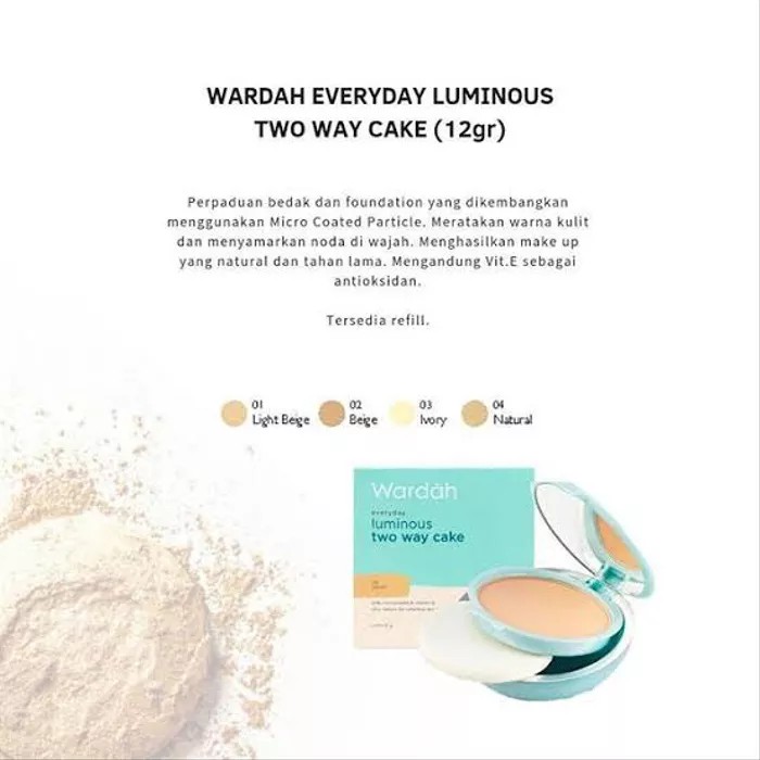 ❤ jselectiv ❤ WARDAH EVERYDAY Luminous TWC | Bedak Padat WARDAH EVERYDAY