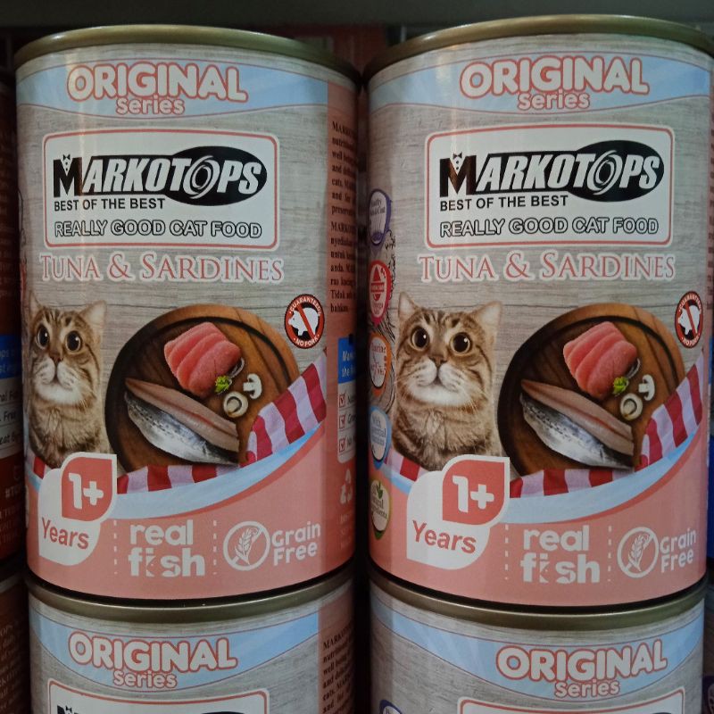 Makanan Kucing Markotop 400gr (12 kaleng) - Markotops Kaleng 400 gram