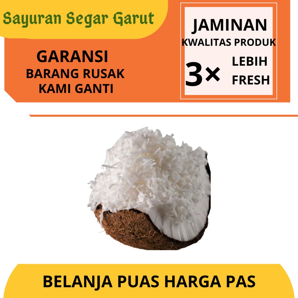 

Kelapa Parut Srundeng Super Segar Fresh 250gr by Sayuran Segar Garut