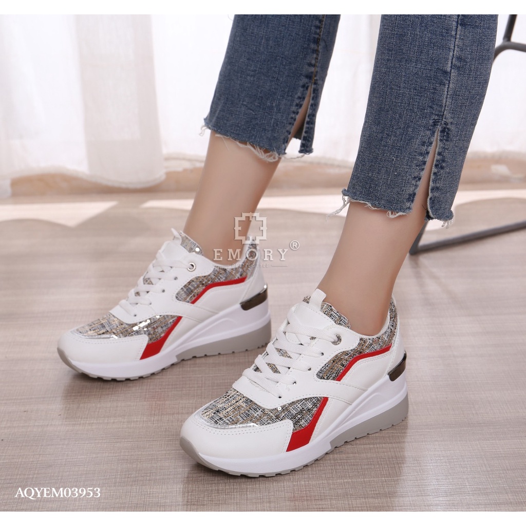 SV - EMORY Panvero Sepatu Wedges Wanita AQYEMO3953