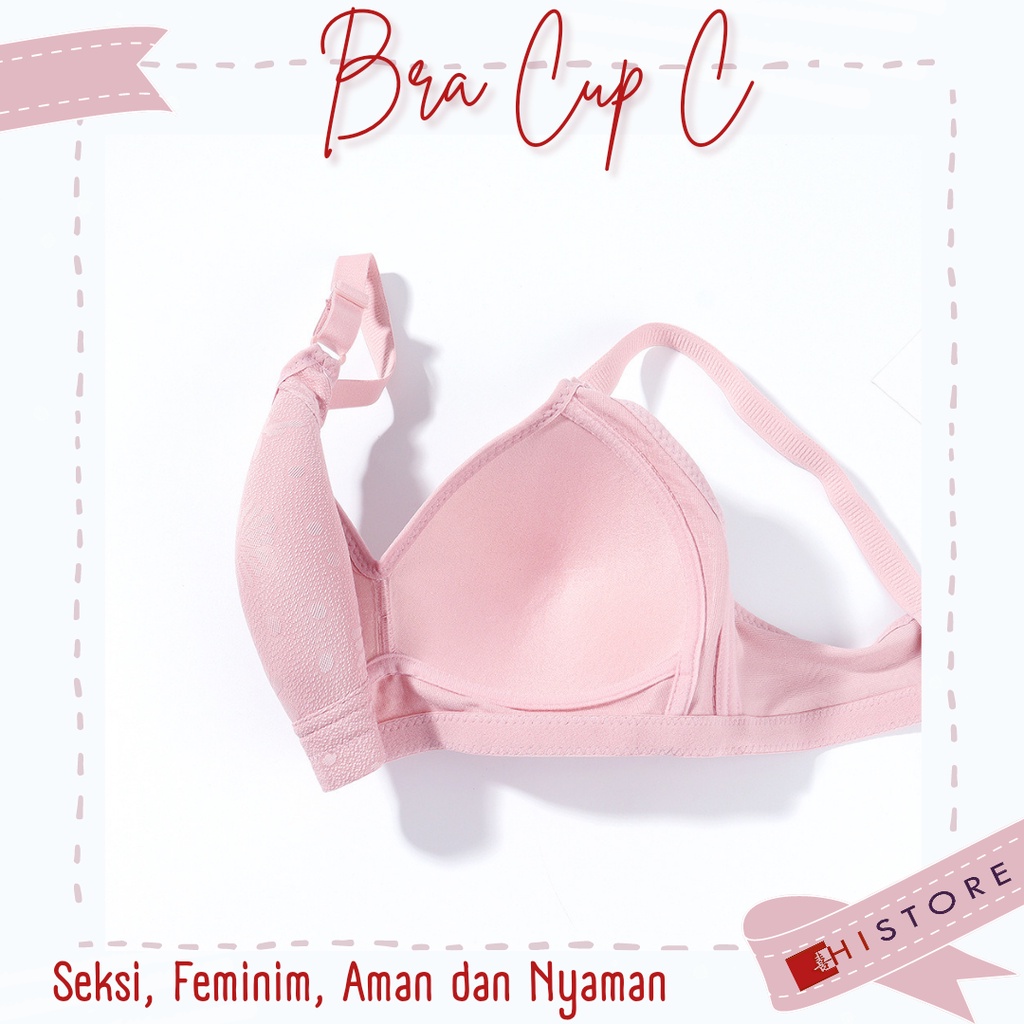 [HI] Bra BH JUMBO Cup 3/4C Fashion Wanita Bra wanita Premium BH Busa Tipis Tanpa Kawat Sangat Nyaman 2028