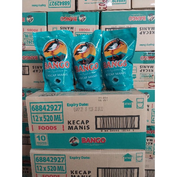 KECAP MANIS BANGO 520ML 1 DUS ISI 12 PCS