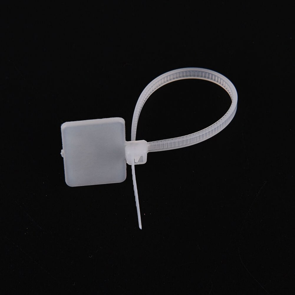 

250pcs Nylon Cable Cord Wire Zip Ties Write On Label ID Sticker Marking Mark Tags 4150mm