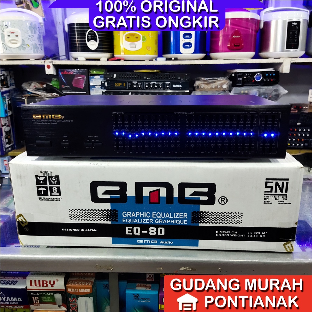 Equalizer BMB EQ-80 Penjernih suara Amplifier aqualizer original asli EQ 80