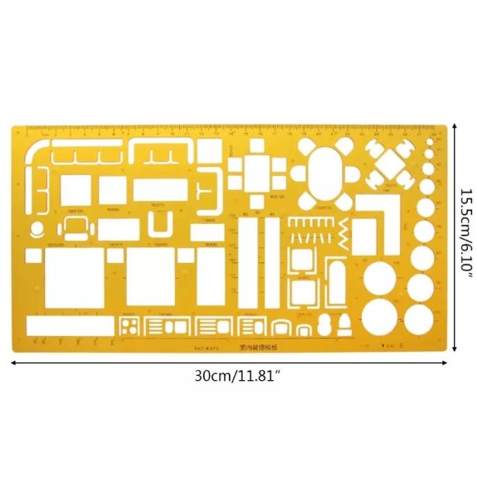 

Office & Stationery | Alat Tulis | Jsh Penggaris/Mal Furniture/Interior Template (4370) 1:50 | Best Seller