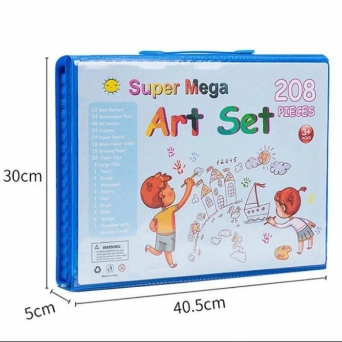 Crayon 208 Pcs Art Set Crayon Drawing Alat Melukis Mewarnai Kado Anak Crayon Anak Set Isi 208 Pcs Pensil Warna Alat Lukis Set Krayon Set