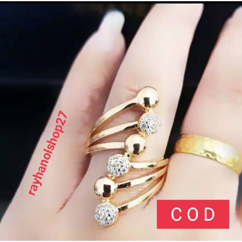 XUPING CINCIN LAPIS EMAS 24k free cincin polos Terbaru