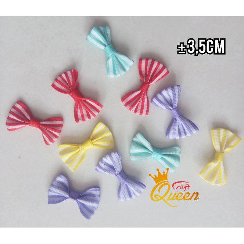 

(10pcs) aplikasi pita motif strip