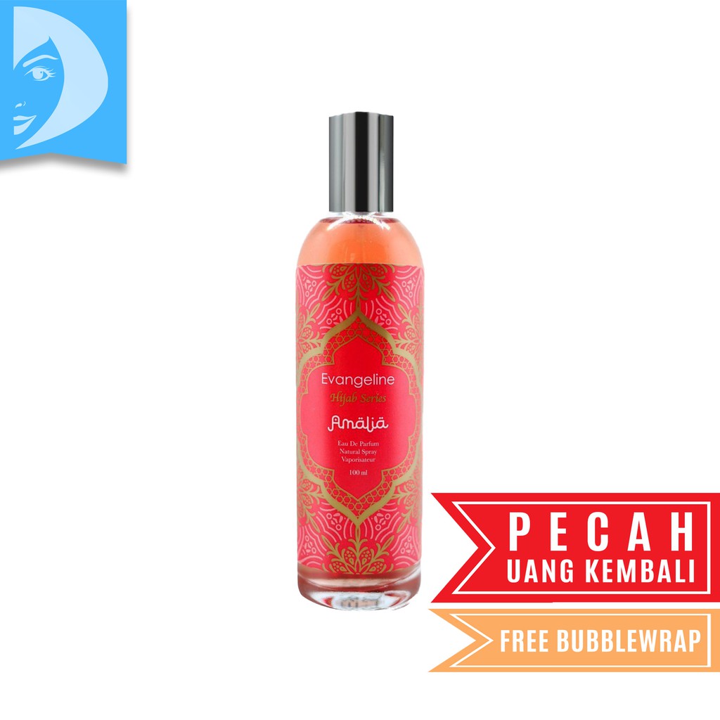 Parfum Evangeline Hijab Series Halal 100ml | Parfume Wanita Halal | Evangelin Hijab Rania Hana Dina Maira Amalia Nadira Farfum Cewek BPOM EDP