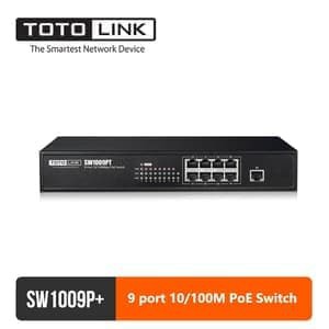 Totolink SW1009P Switch 10/100Mbps POE 8-Port + 1 Port Uplink