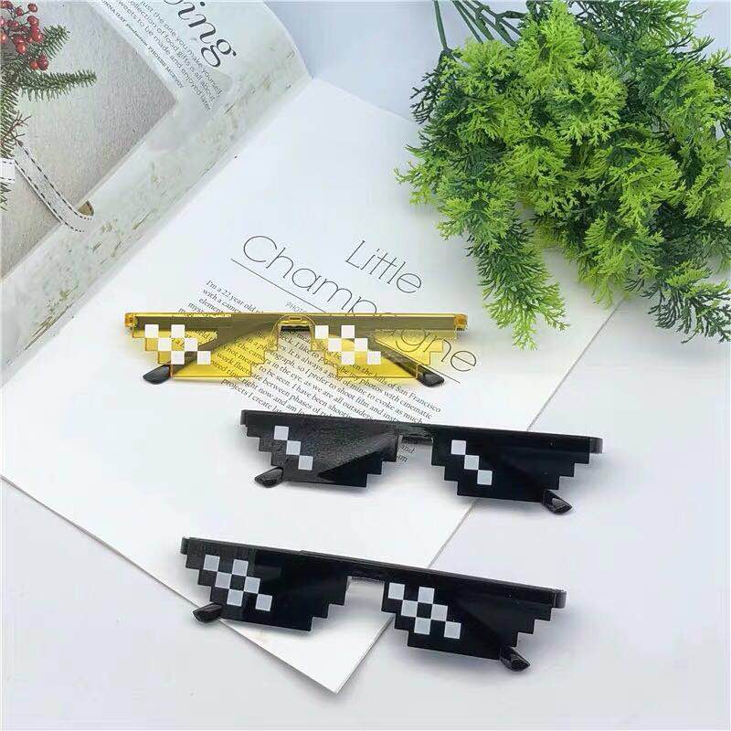VS - Kacamata Hitam Wanita  Fashion Mosaic Sunglasses /Pria Small Sunglasses
