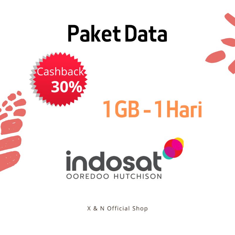 Paket Data Kouta Indosat Yellow 1GB / 1 Hari Wajib Unreg