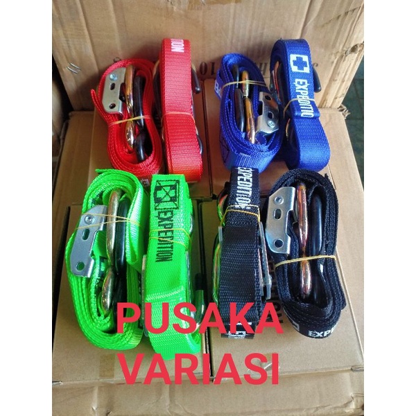 tali tie down EXPEDITION tali pengikat barang motor trail 2meter 2pcs