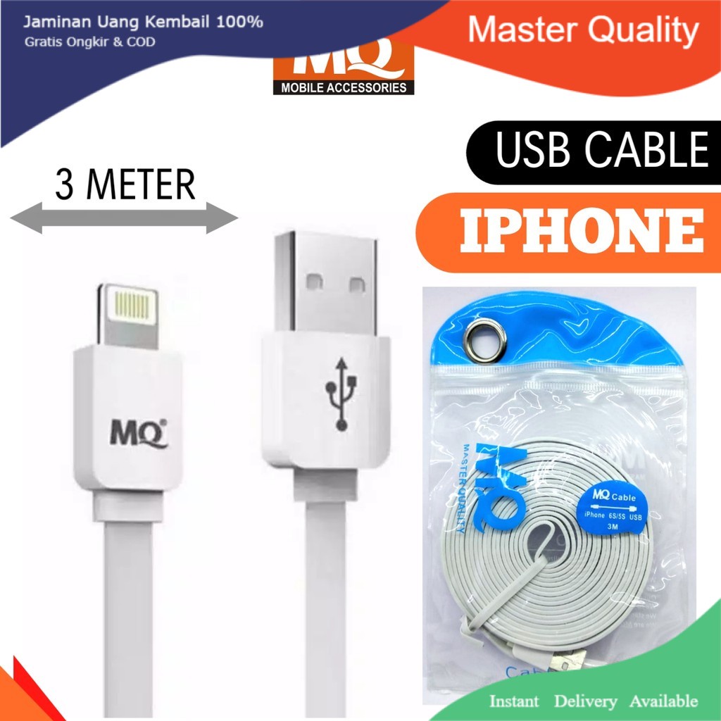 Kabel powerbank/usb cable/data cable for android &amp; Iphone 2.1A original MQ