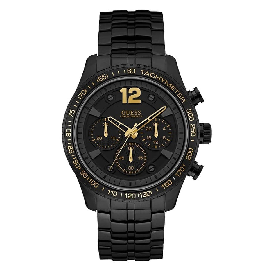 GUESS W0969G2 Fleet - Jam Tangan Pria - Hitam