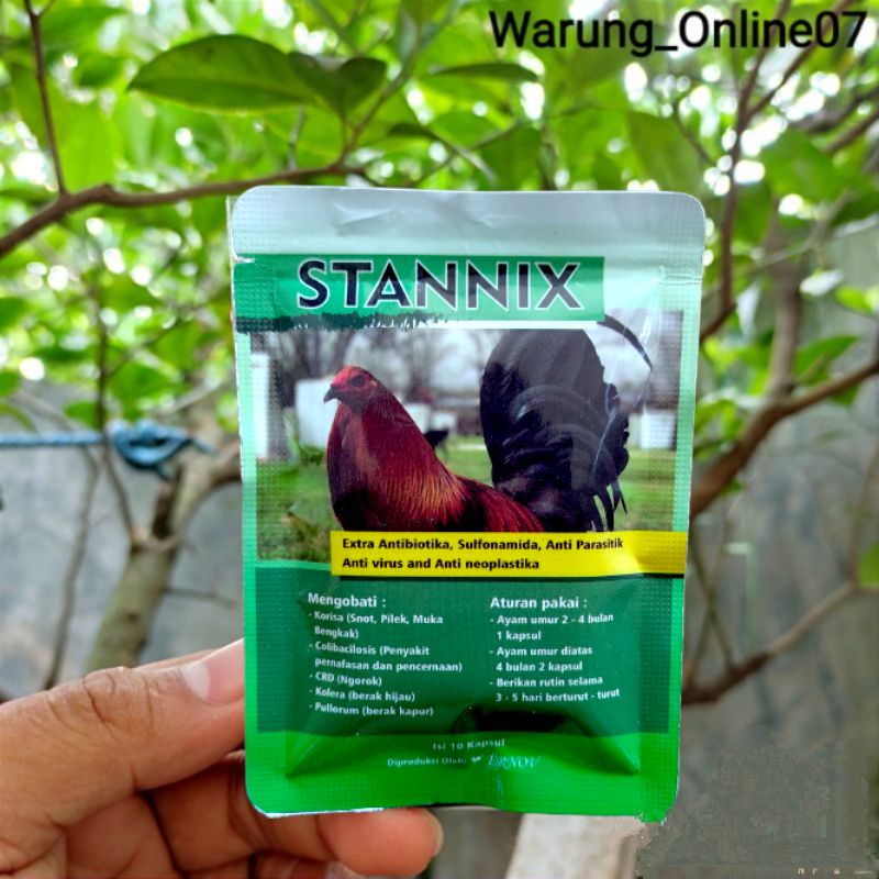 Obat Ayam Ngorok CRD Snot Ernov Stannix Obat CRD Untuk Ayam Sakit Ngorok Snot Gangguan Pernafasan Pi