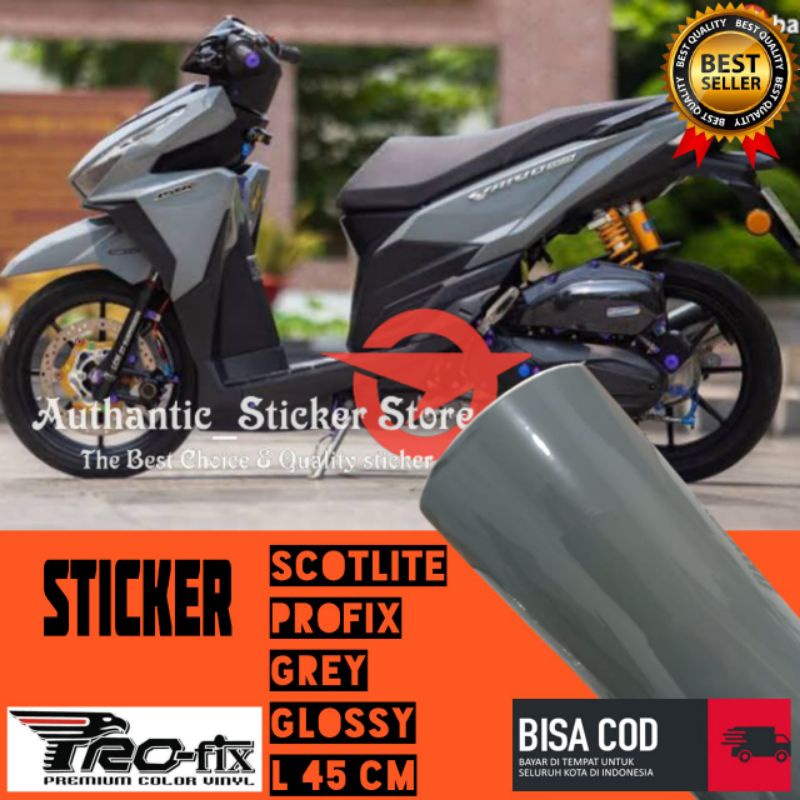 Stiker skotlet profix grey / scotlite dark grey/ skotlet abu abu / skotlet motor / scotlite motor