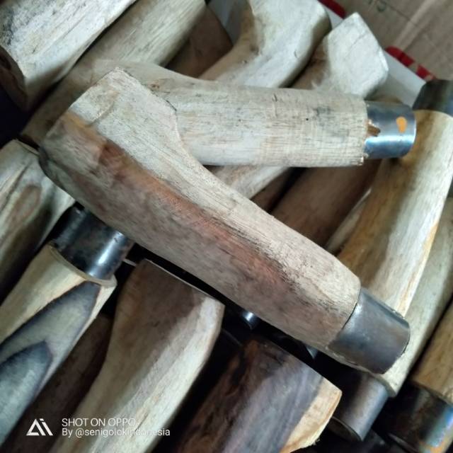 Gagang golok bedog kayu Seno Keling termurah terlaris