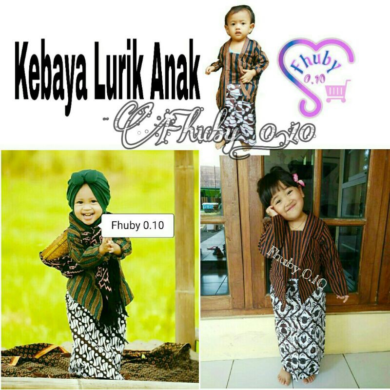 kebaya wanita Kebaya Lurik Anak Balita // Kebaya Adat Anak // Baju Adat Anak Jawa