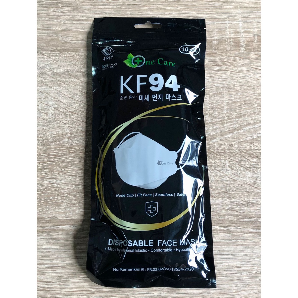 Masker KF94 OneCare Embos Pouch 10pcs Earloop Premium Quality 4ply