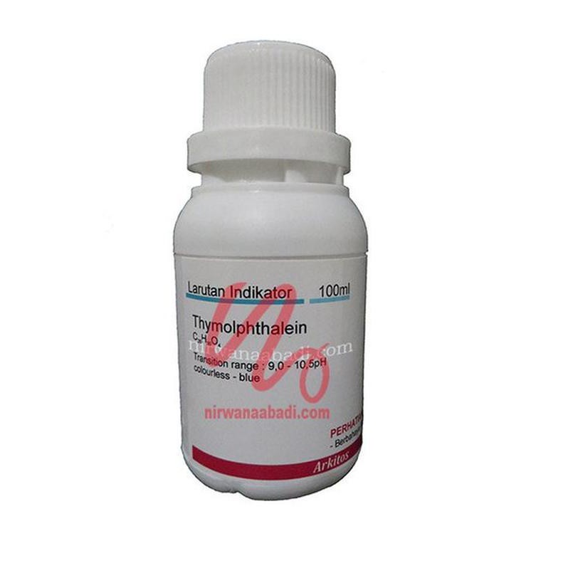 

Promo Larutan Indikator Timolftalein 100ml | Thymolphthalein parts Berkualitas