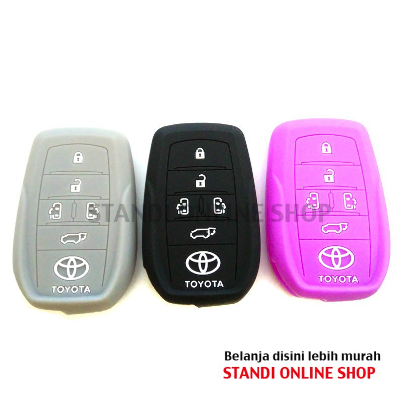 Kondom Kunci Silikon Remote Keyshirt Toyota All New Alphard Bagus