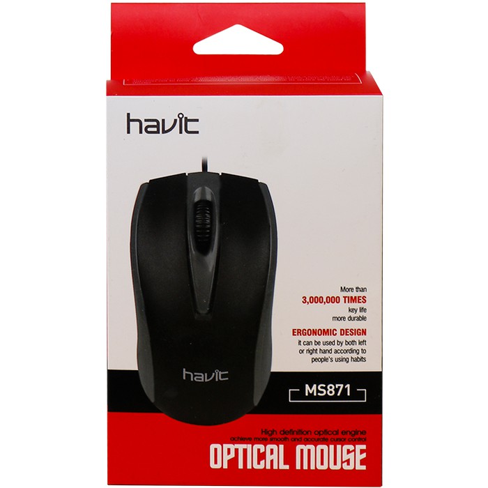 MOUSE HAVIT MS675 USB - MOUSE KABEL USB HAVIT MS-675 COLOUR