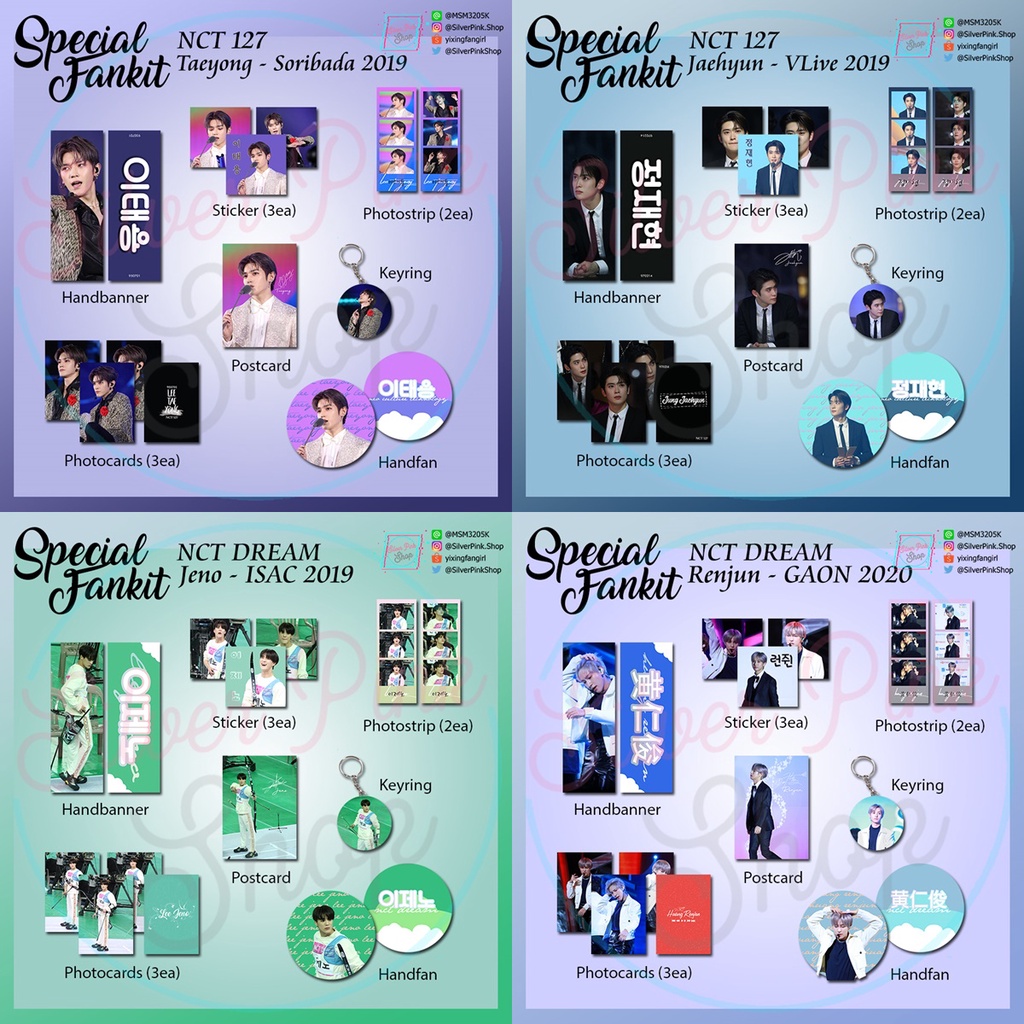 [SALE] Special Fankit Paket Hemat NCT 127 NCT Dream Taeyong, Doyoung, Jaehyun, Renjun, Jeno, Jaemin