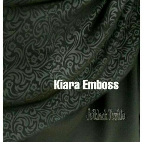 Jual Bahan Kain Embos Jetblack Bahan Kiara Atau Mta Lebar 150Cm Bahan ...