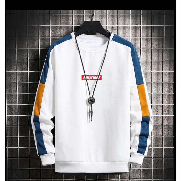 BISA COD SWEATER DISTRO PUTIH/WHITE MURAH KEREN LUCU