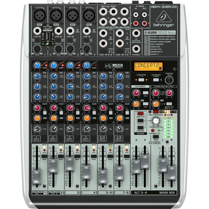 BEHRINGER QX1204USB - QX1204 USB - QX 1204 USB Mixer Audio with USB Soundcard Recording