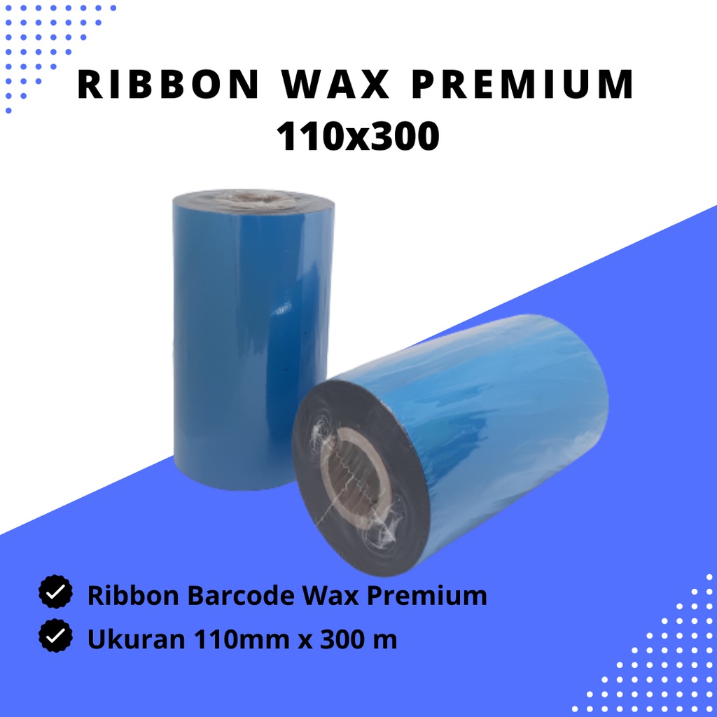 

RIBBON BARCODE WAX PREMIUM 110x300