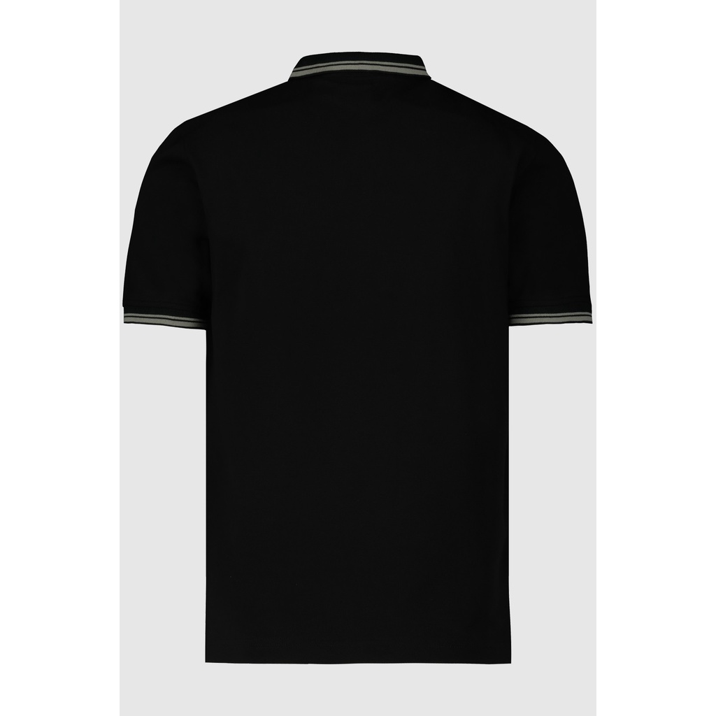 STRIPPED POLO SHIRT (BLACK)