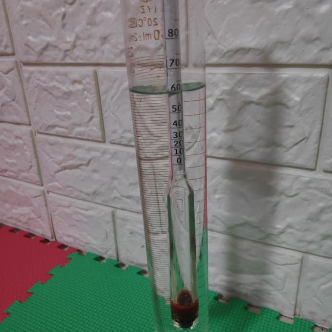 hydrometer alkohol beer / alat pengukur kadar etanol / pengukur etanol