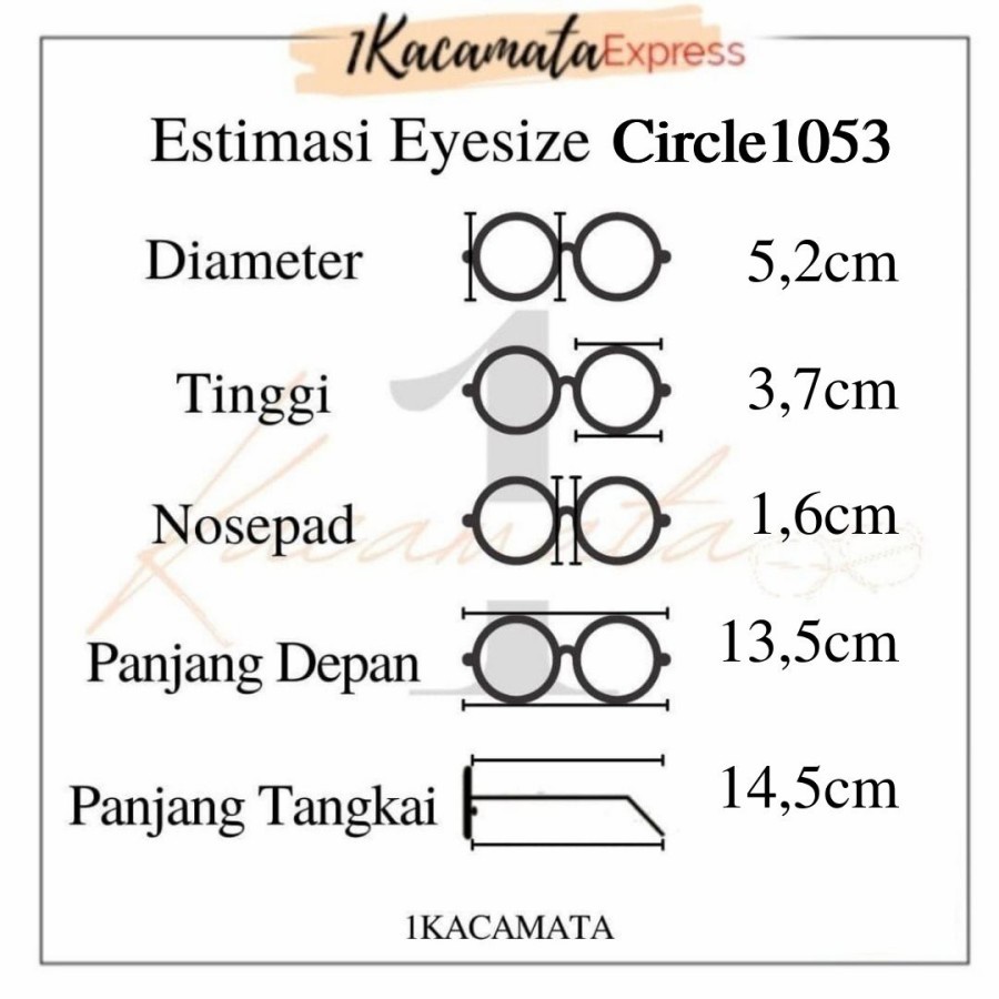 PAKET FRAME LENSA KACAMATA TYPE 1053