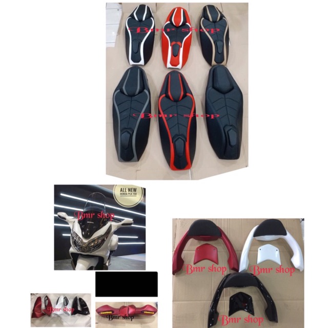 Paket modif pcx 150 lokal jok mbtech sandaran backrest spion lipat pcx 150 lokal