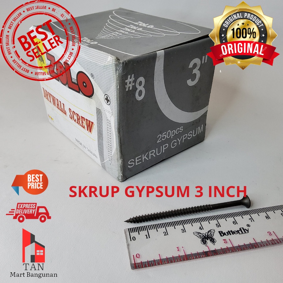 Sekrup Gipsum ZOLO 2 3 inch Drywall Screw Gypsum ZOLO 2