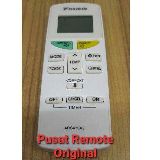 REMOTE REMOT AC DAIKIN ARC470A2 ORIGINAL ASLI