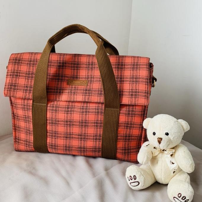 Tas Disty Peach Tartan