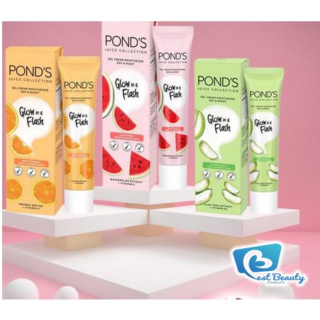 ★ BB ★ POND'S Juice Collection Glow in a Flash Gel Cream Moisturizer Day &amp; Night