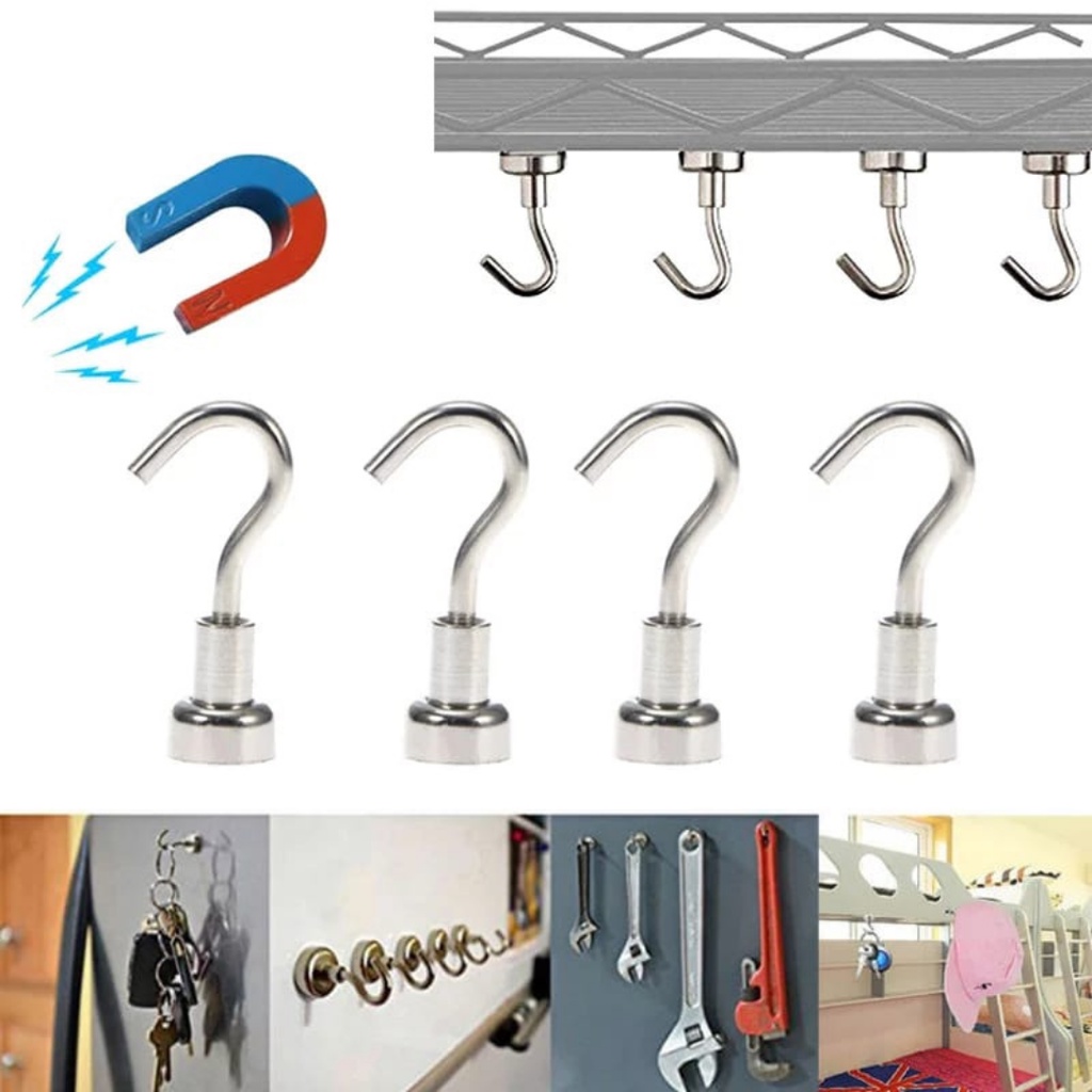 GANTUNGAN MAGNET SERBAGUNA magnet neodymium / Strong Magnet Hooks 48mm