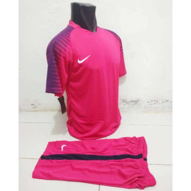 SIZE XL NIKE PINK KITS 2019 KOSTUM FUTSAL JERSEY KAOS BOLA SETELAN STELAN 26SPORT