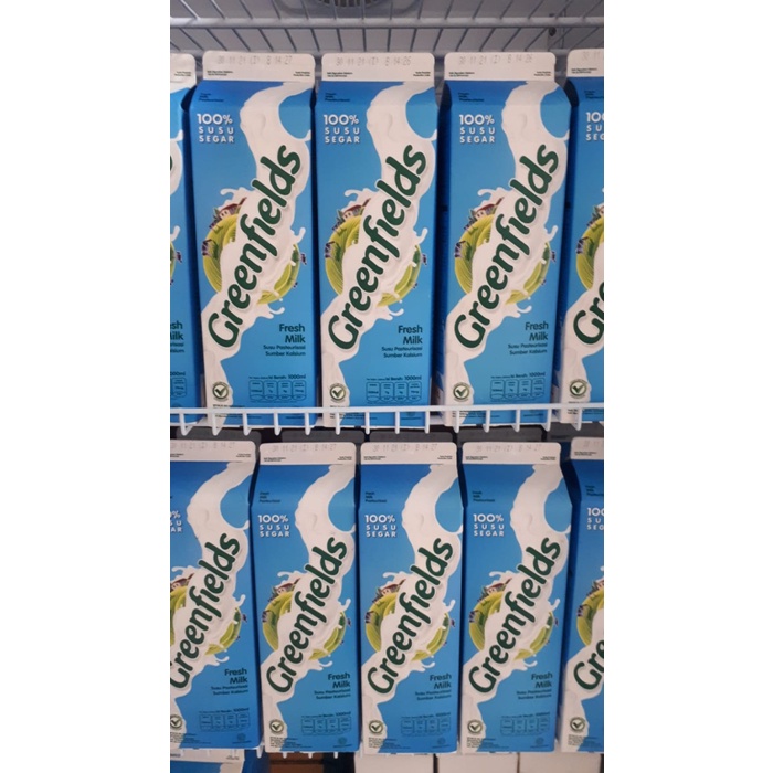 

Fresh Milk Greenfields 1 Liter/1.000 Ml | Pasteurisasi | Untuk Coffee Shop | Murah