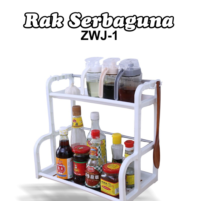 Rak Dapur Rak Sernaguna Rak Kamar Mandi Bumbu Perlengkapan Dapur Sabun ZWJ - Worldhome