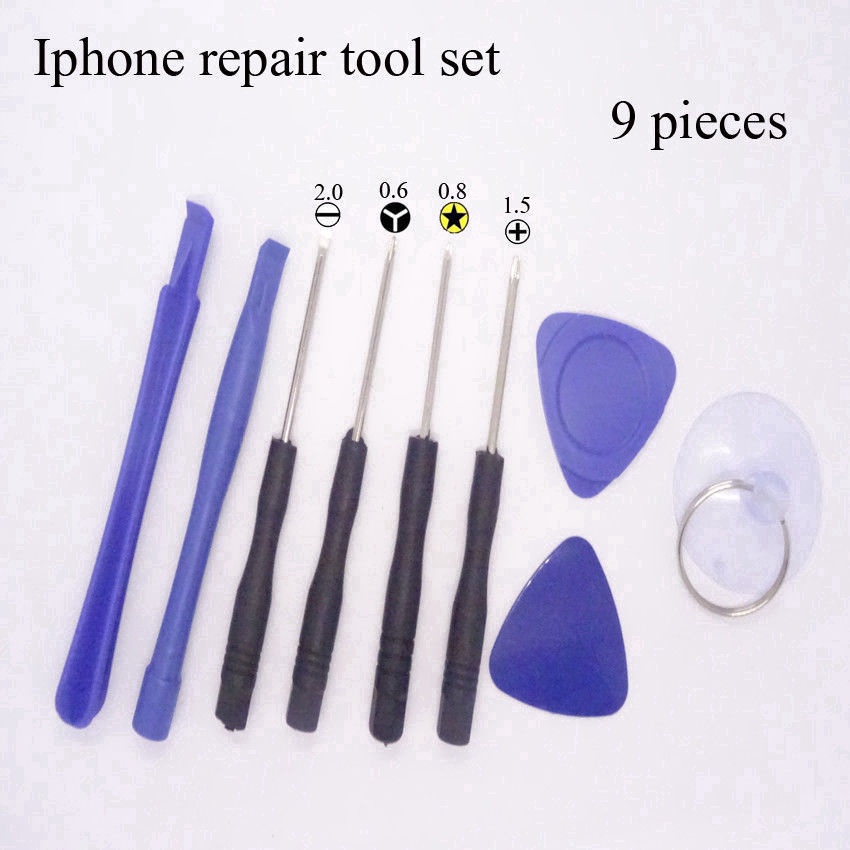 Obeng Set 9 in 1 /Obeng set iphon Android 9 in 1 Alat Pembuka Casing Hp Tool Opening Screw