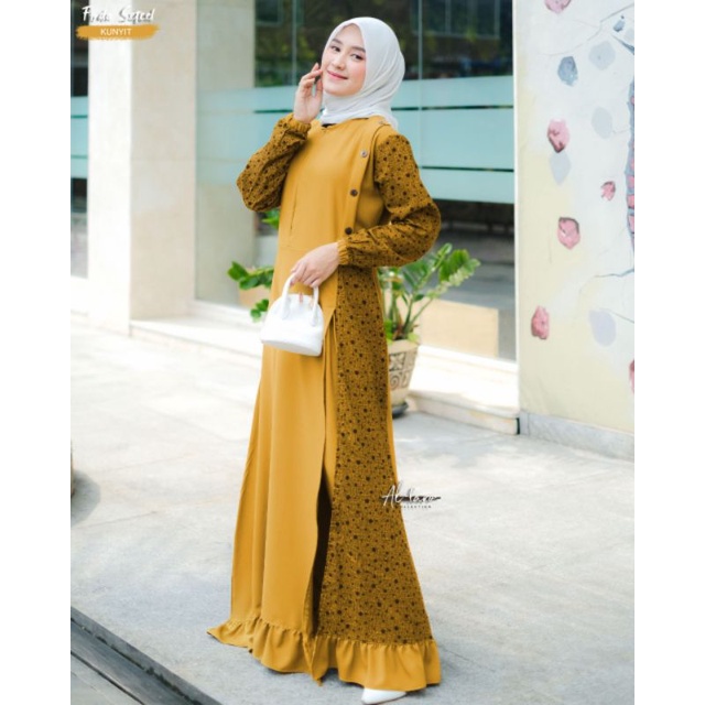 FIRDA SET CELANA By Al-Faro / One Set Firda Celana Dan Long Tunik / One Set Dewasa / One Set Kekinia