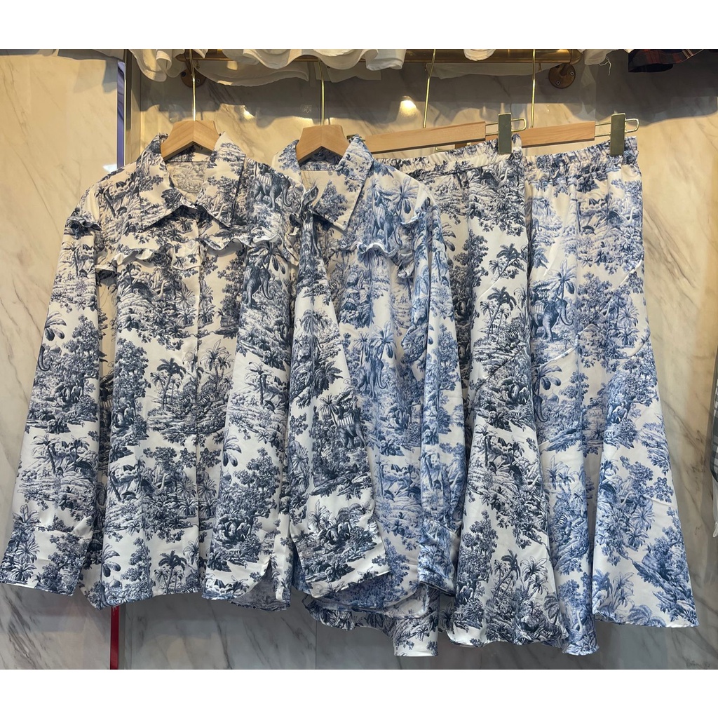 Set Rok Dior Setelan Wanita Import