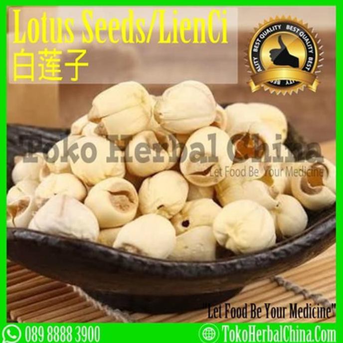 

biji teratai premium/white lotus seeds 100gr termurah