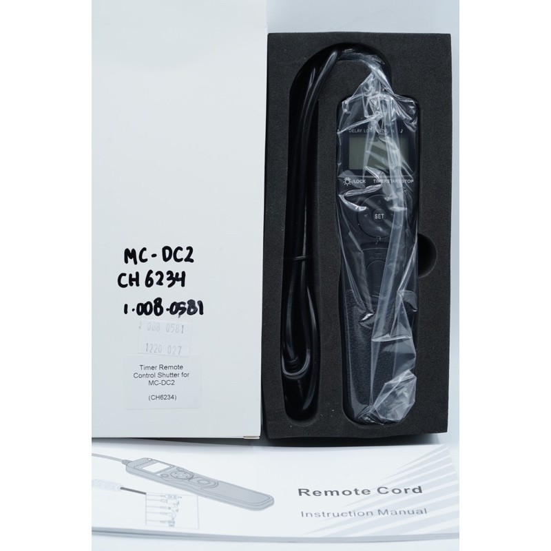 VARN MC-DC2 LCD Timer Remote Shutter for Nikon Z7 D750 D610 D7500 D7200 D5600 90cm Automatic Timer D