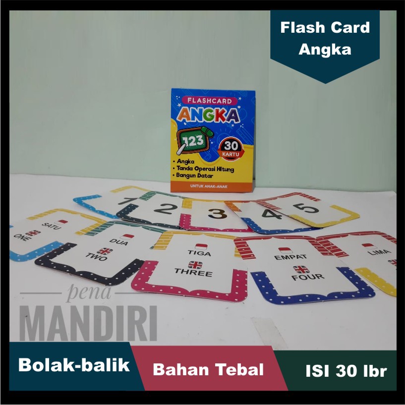 Flashcard Huruf dan Angka - Flash Card Alfabet